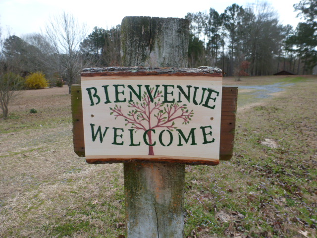 Basswood Welcome Sign