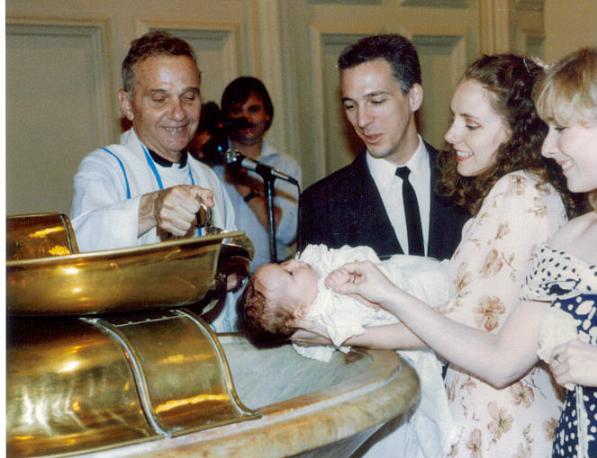 Wearing my Yvonne floral dress way back when.