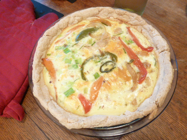 Grilled-Pepper Quiche