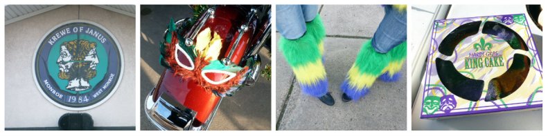 Goofy doings while waiting for the Krewe of Janus