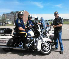 Patrol Officers at the La HOG Rally 2015